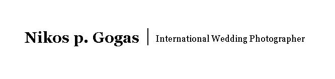 Nikos P. Gogas, wedding photographer in greece | wedding photographer santorini ,mykonos,creta, greek islands | wedding photographer greece logo